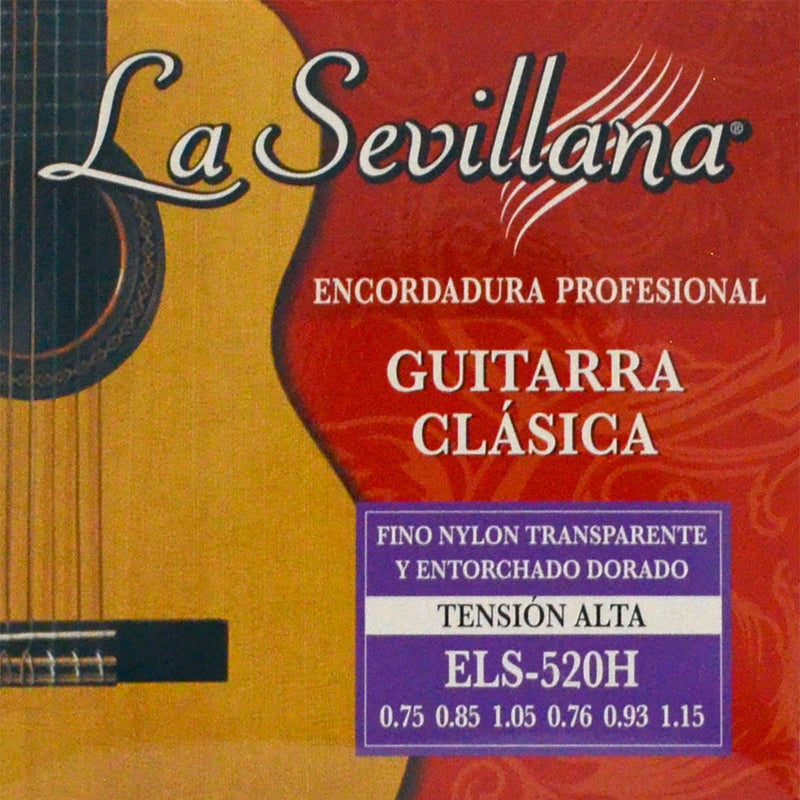 Cuerdas La Sevillana Guitarra Acústica Tensión Alta ELS-520H
