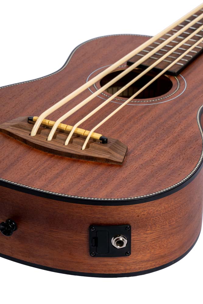 Uke Bass Sapele - Incluye Funda Acolchada Bamboo U-BASS-S