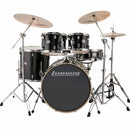 Batería Ludwig Evolution LCEE22016I Con Platillos Zildjian Negro Sparkle