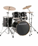 Batería Ludwig Evolution LCEE22016I Con Platillos Zildjian Negro Sparkle