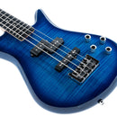 Detalle de la tapa de maple flameado y acabado alto brillo en el Spector Legend 4