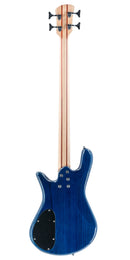 Vista trasera del bajo eléctrico Spector Legend 4 Standard en acabado Blue Stain