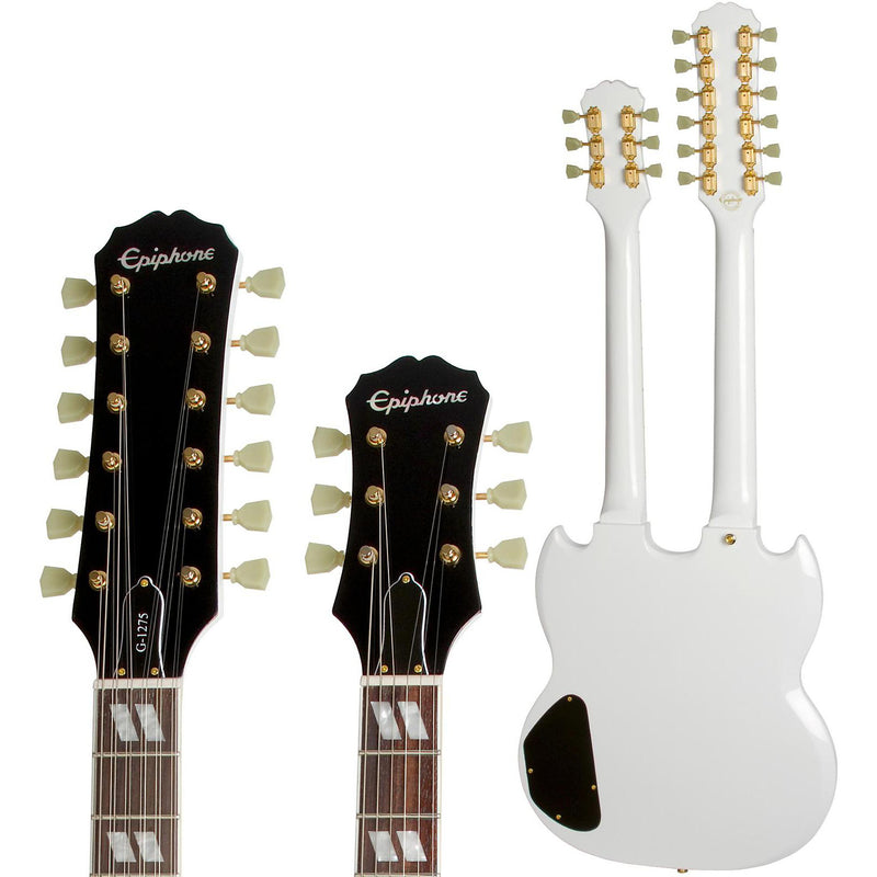 Guitarra Epiphone G-1275 Double Neck Edición Limitada Alpine White