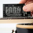 MusicNomad MN602 calibrador de altura de cuerdas para guitarra y bajo