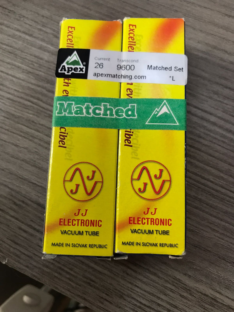 Par de Válvulas JJ EL84 / 6BQ5 matcheados con tecnologia apex