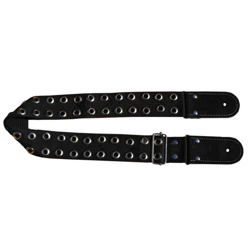 Strap/Tahalí Rocker 2+2 Kidam K8001N22 negro con estoperoles
