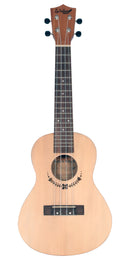 vista frontal Ukulele soprano La Sevillana SVUKE60S con tapa de abeto y cuerpo de caoba